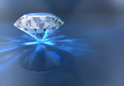 A photograph of a diamond